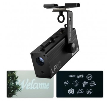 Beamz lp10 gobo projector incl10 gobos  logo projector