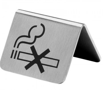 Hendi tafelstandaard rvs niet roken 52x40 mm