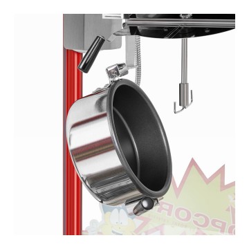 Popcorn machine ketel leegkiepen